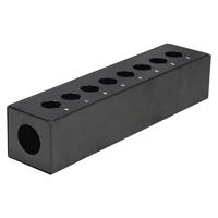 DAP FSB8E lege stagebox 8 gaten zwart - thumbnail