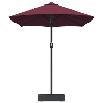 Tuinparasol Bordeauxrood 385 x 209 x 244 cm Stof Tuinparasol Bordeauxrood 385 x 209 x 244 cm Stof