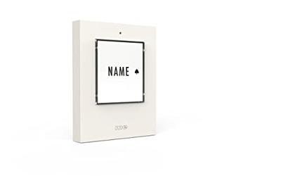 m-e modern-electronics 41356 Zender voor Draadloze deurbel Verlicht, Met naambord