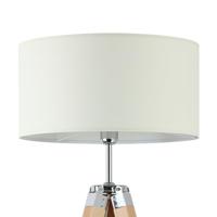 Eglo Landelijke vloerlampLantada 106cm Tripod hout met beige - 44114 - thumbnail