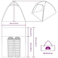 Tent Anders met luchtopening Groen Large Polyester en glasvezel - thumbnail