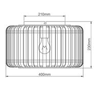Brilliant Rotan plafondlampWoodrow - 97167/20 - thumbnail
