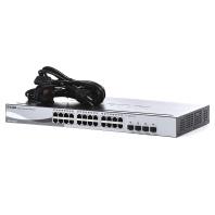 D-Link DGS-1210-24 Managed Gigabit Switch (24 poorten, waarvan 20 x 10/100/1000 Mbit/s poorten, 4 x glasvezel en Combo slots, energiebesparend) - thumbnail