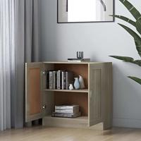 Boekenkast 82,5x30,5x80 cm bewerkt hout sonoma eikenkleurig - thumbnail