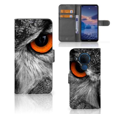 Nokia 5.4 | Telefoonhoesje | Met pasjeshouder | Uil Nokia 5.4 | Telefoonhoesje | Met pasjeshouder | Uil