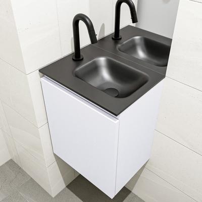 MONDIAZ OLAN 40cm toiletmeubel cale. LEX wastafel urban rechts 1 kraangat