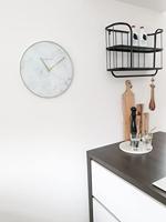 NeXtime ne-8189wi wandklok marble ø 40 cm wit - thumbnail