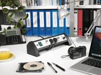 Brennenstuhl Premium Office-Line stekkerdoos 4-voudig + 2x USB - thumbnail
