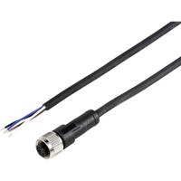 TRU COMPONENTS TC-12833120 Sensor/actuator aansluitkabel M12 Aantal polen (sensoren): 4 Koppeling, recht 5 m 1 stuk(s) - thumbnail