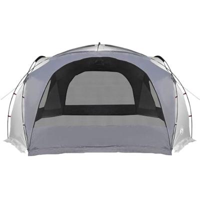 Partytent waterdicht wit en grijs - thumbnail