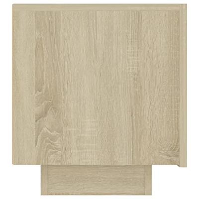 Nachtkastje 100x35x40 cm bewerkt hout sonoma eikenkleurig