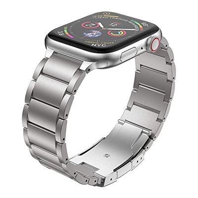 Titanium schakelband - Zilver - Geschikt voor Apple watch 44mm / 45mm / 46mm / 49mm Titanium schakelband - Zilver - Geschikt voor Apple watch 44mm / 45mm / 46mm / 49mm