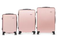 Kofferset Roze Strepen 3 Onderdelen - thumbnail