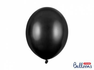 Metallic Ballonnen Zwart - 50 Stuks