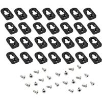 Hammond Electronics 1557FOOT2BK-24 Montagevoet Polycarbonaat Zwart 24 stuk(s) - thumbnail