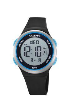 Horlogeband Calypso K5804.4 Kunststof/Plastic Zwart Horlogeband Calypso K5804.4 Kunststof/Plastic Zwart