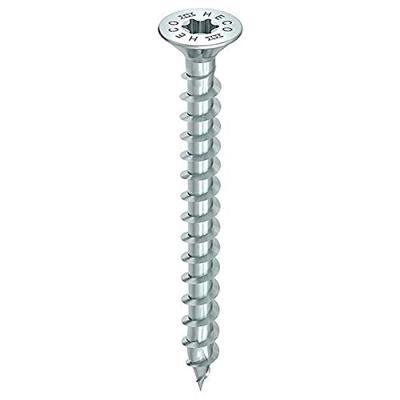 HECO TOPIX-plus schroeven - platkop verzinkt - 6x240/72 mm - Torx T-30 (HD30) - deeldraad - 100 st