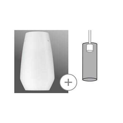 Paulmann Vento 95354 230V-railsysteemcomponenten Lampenscherm Opaalglas