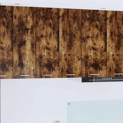 Hangkast Riga Gerookt eiken 60 x 31 x 80 cm Bewerkt hout Hangkast Riga Gerookt eiken 60 x 31 x 80 cm Bewerkt hout