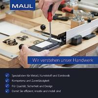 MAUL magneet Solid, rechthoek 54x19 mm, trekkracht 1 kg, doos van 10 stuks, zwart - thumbnail