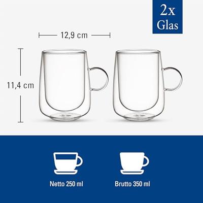 Villeroy & Boch Artesano Hot&Cold Beverages Latte macchiato glas 0,25l dubbelwandig 2 stuks