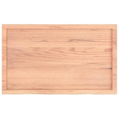 VidaXL Wastafelblad 100x60x(2-4) cm behandeld massief hout lichtbruin VidaXL Wastafelblad 100x60x(2-4) cm behandeld massief hout lichtbruin