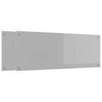 VidaXL Keuken spatscherm 2 pcs lichtgrijs 110 x 40 cm gehard glas - thumbnail