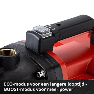 Einhell accu tuinpomp aquinna li solo - power x-change - 36v/li-ion - 2.6 bar - 3000 l/u - 2-traps eco-schakelaar - watervul- en aftapschroef - thermische beveiliging - excl. accu en lader