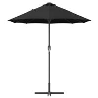 Tuinparasol Zwart 380 x 196 x 235 cm Poedergecoat staal - thumbnail