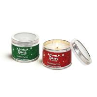 Kaarsenset DKD Home Decor Kerstmis (2 Stuks) (8 x 8 x 6 cm) - thumbnail