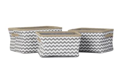 Basket spelset DKD Home Decor Wit Grijs Jute Zig-zag Boho 36 x 31 x 20 cm 3 Onderdelen Basket spelset DKD Home Decor Wit Grijs Jute Zig-zag Boho 36 x 31 x 20 cm 3 Onderdelen