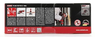 Einhell TC-AG 18/115 Li-Solo Power-X-Change 4431130 Haakse accuslijper 115 mm Zonder accu, Zonder lader 18 V