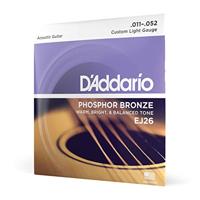 D&apos;Addario EJ26 snarenset voor akoestische western gitaar - thumbnail