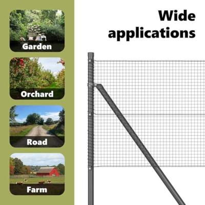 VidaXL Afrasteringspaal grijs 25 x 0,4 m (16 x 16 mm gaas)