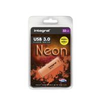 Integral INFD32GBNEONOR3.0 USB flash drive 32 GB USB Type-A 3.2 Gen 1 (3.1 Gen 1) Oranje - thumbnail