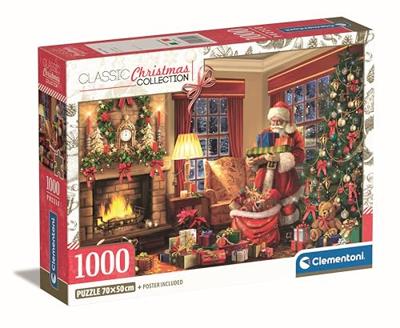 Clementoni puzzel bezoek van de kerstman - 1000 stukjes