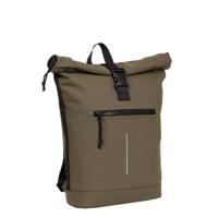 New Rebels Mart New York Olijf Groen 21L Rugtas Rolltop Waterafstotend Laptop 15.6" - thumbnail