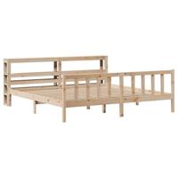 Bedframe zonder matras massief grenenhout 200x200 cm - thumbnail