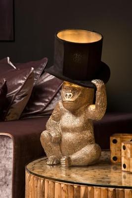 Lucide EXTRAVAGANZA GUST - Tafellamp - Ø 22 cm - 1xE14 - Zwart