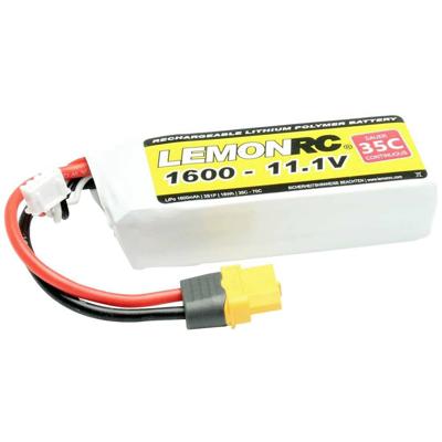 LemonRC LiPo accupack 11.1 V 1600 mAh Aantal cellen: 3 35 C Softcase XT60 LemonRC LiPo accupack 11.1 V 1600 mAh Aantal cellen: 3 35 C Softcase XT60