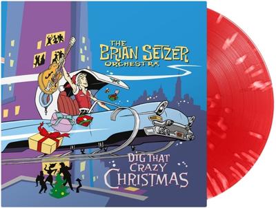 The Brain Setzer Orchestra - Dig That Crazy Christmas Special Edition Red / White Splatter Vinyl LP The Brain Setzer Orchestra - Dig That Crazy Christmas Special Edition Red / White Splatter Vinyl LP