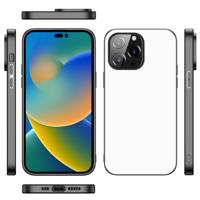 Back Cover Hoesje iPhone 14 Pro Zwart/wit - thumbnail