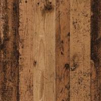 Dressoir 57x35x75 cm bewerkt hout oud houtkleurig - thumbnail