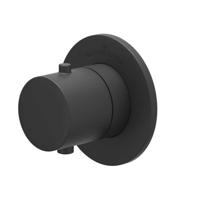 Afbouwdeel IVY Bond Inbouwthermostaat Symmetry Met Rond Rozet Mat Zwart PED IVY - thumbnail