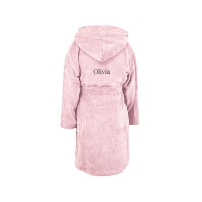 Kinderbadjas met naam - Roze - 4/6 jaar