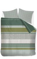 Beddinghouse Webbing Dekbedovertrek - 2-persoons (200x200/220 Cm + 2 Slopen) - Katoen - Grey Green - thumbnail