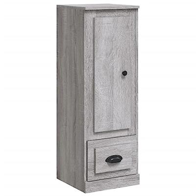 Hoge kast 36x35,5x103,5 cm bewerkt hout grijs sonoma eikenkleur