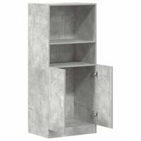 Keukenkast 57x41,5x131,5 cm bewerkt hout betongrijs - thumbnail