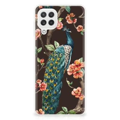 Samsung Galaxy A22 4G | M22 | TPU Hoesje | Pauw met Bloemen
