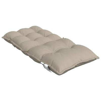 VidaXL Stoelkussens 6 st lage rug oxford stof taupe